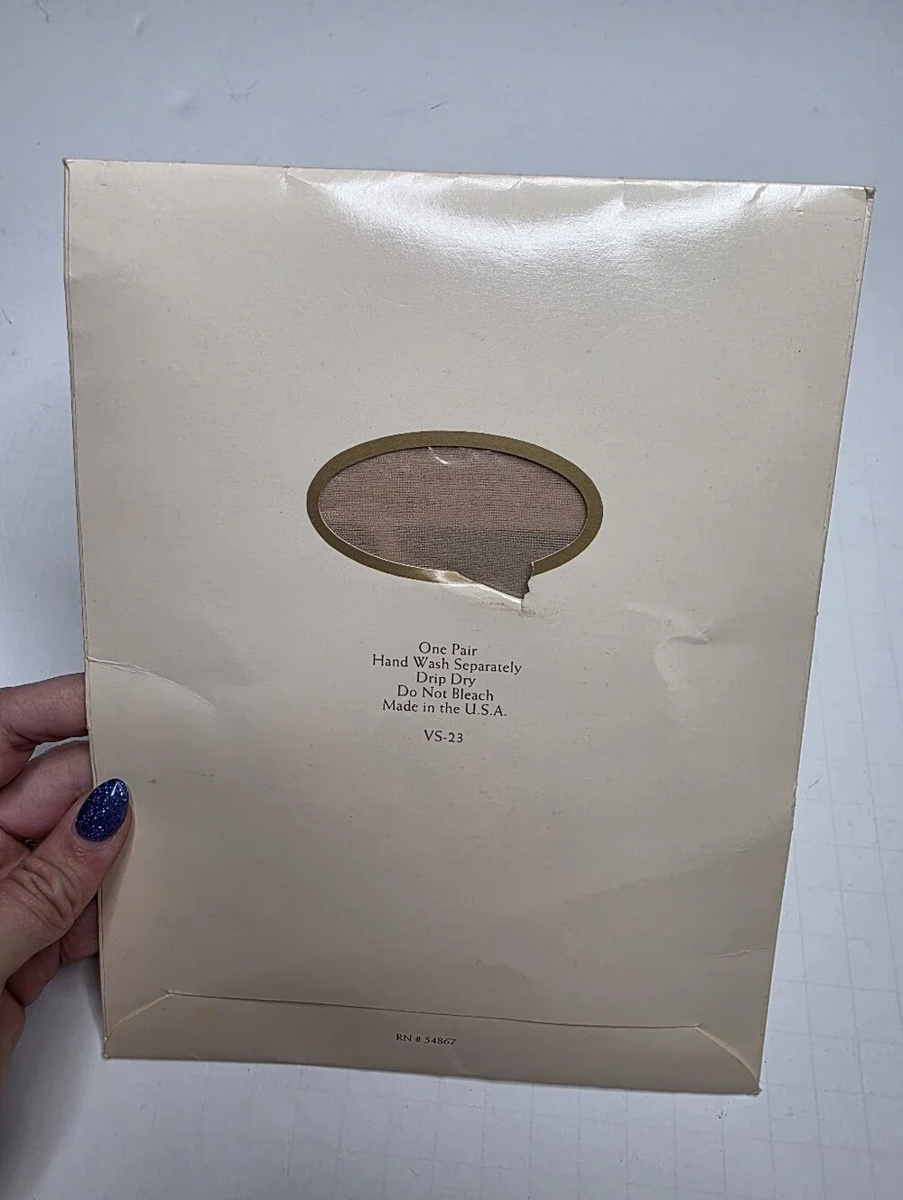 NWT Vintage Victoria's Secret 90s Naked Neutral Control Top Hosiery Medium